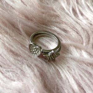 Stackable 💜 & ⭐️ silver rings